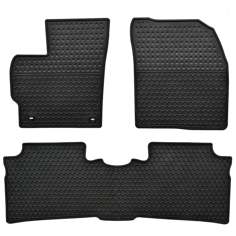 Megiteller Car Floor Mats Custom Fit for Toyota Prius 2015 2014 2013 2012 2011 2010 Odorless Washable Heavy Duty Rubber All Weather Floor Liners Set Black - Image 3