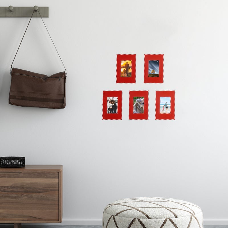 5 Pcs Rippled Photo Frame Magnetic Picture Frame Home Photo Holder - Image 4
