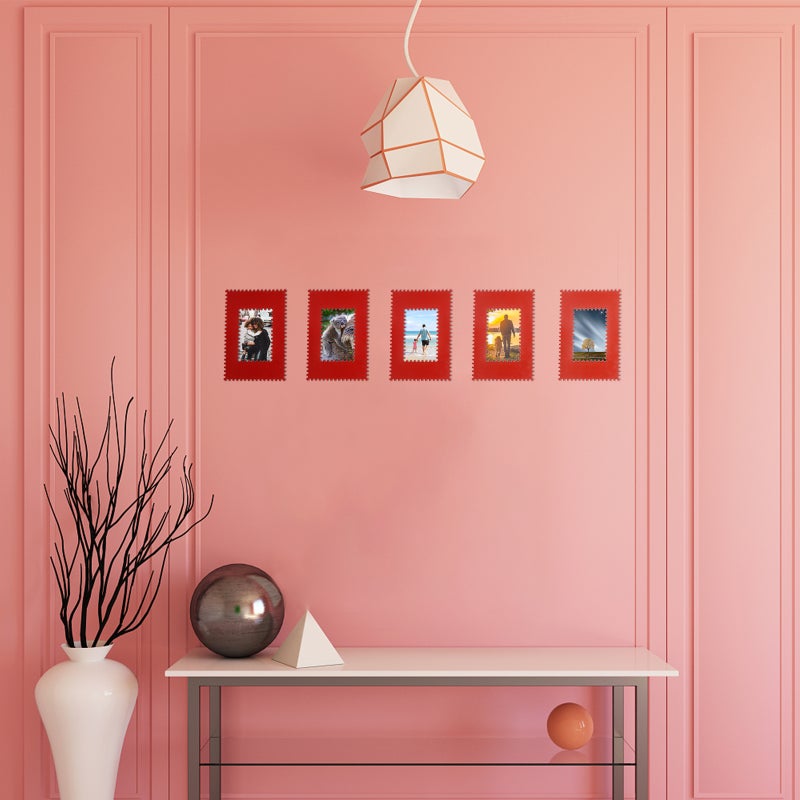 5 Pcs Rippled Photo Frame Magnetic Picture Frame Home Photo Holder - Image 5