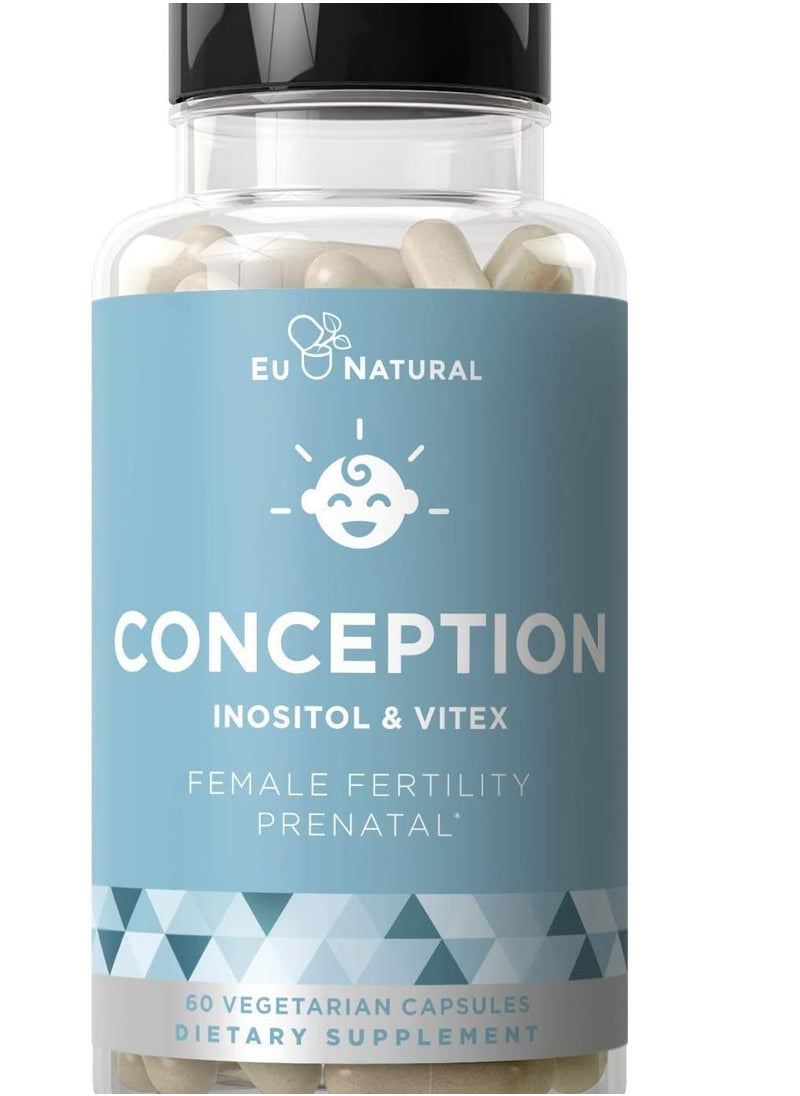 Eu Natural Conception Fertility Prenatal Vitamins 60 Capsules 
