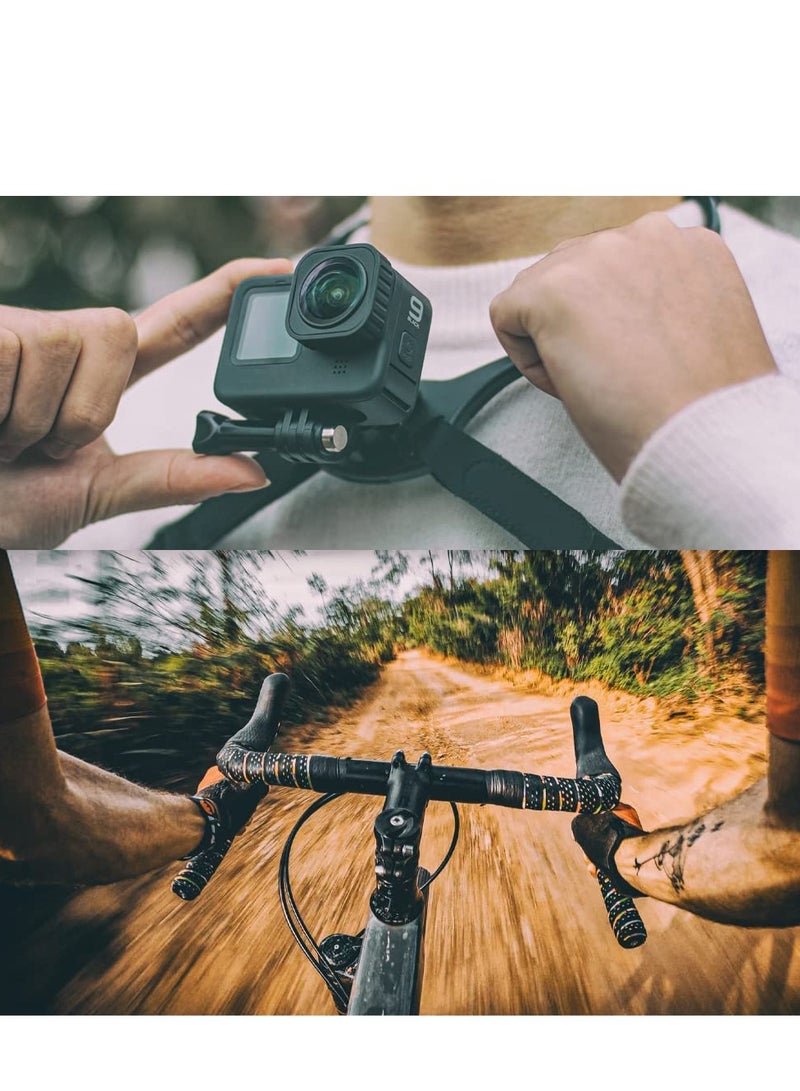 SYOSI حامل رقبة SYOSI لحزام الصدر GoPro متوافق مع GoPro Hero 11 10 9 8 7 6 5 أسود DJI Osmo Action 3 2 Insta 360 ONE R ومعظم كاميرات الحركة - Image 5