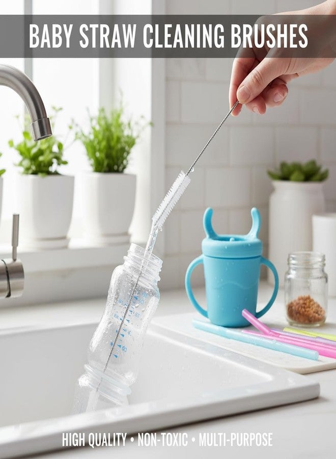 BRUSH HOUSE فرشاة تنظيف طويلة لماصة الأطفال من براش هاوس (عبوة من قطعتين) | منظف زجاجات الأطفال | فرشاة تنظيف - Image 3