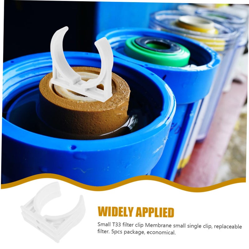 5Pcs White Water Purifier Filter Replacement Fixing Clips Small Convenient - Image 3