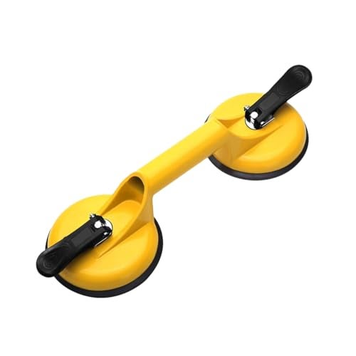 LUXART 1 Pcs Heavy Duty Glass Vaccum Suction Cups with Aluminum Handle & 8mm Extra Thick Rubber Pad – Non Slip Rubber Grip Glass Lifter Tool for Lifting Glass, Tiles, Marble, Metal, Dent Puller - Image 2
