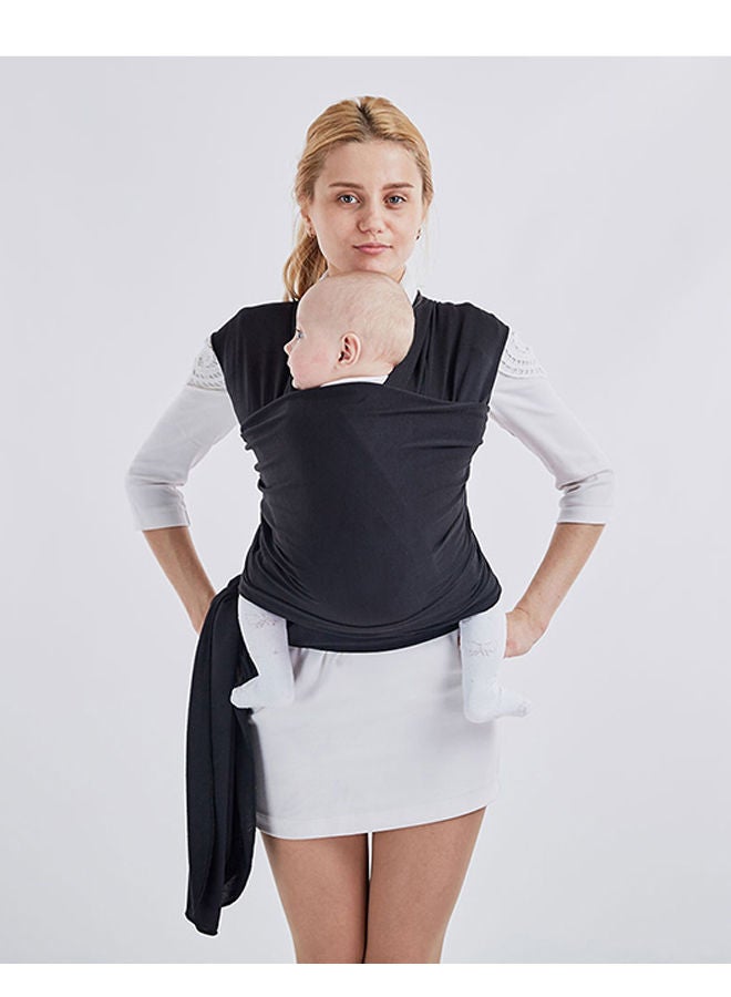 NIBEMINENT Baby Perfect Style Wrap Classic Carrier, Original Stretchy Infant Sling-Black - Image 2