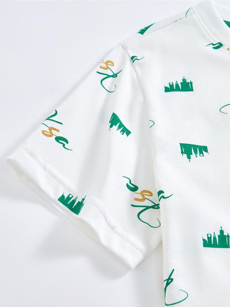 Balabala Unisex Short Sleeve Full Print T-Shirt - Image 4