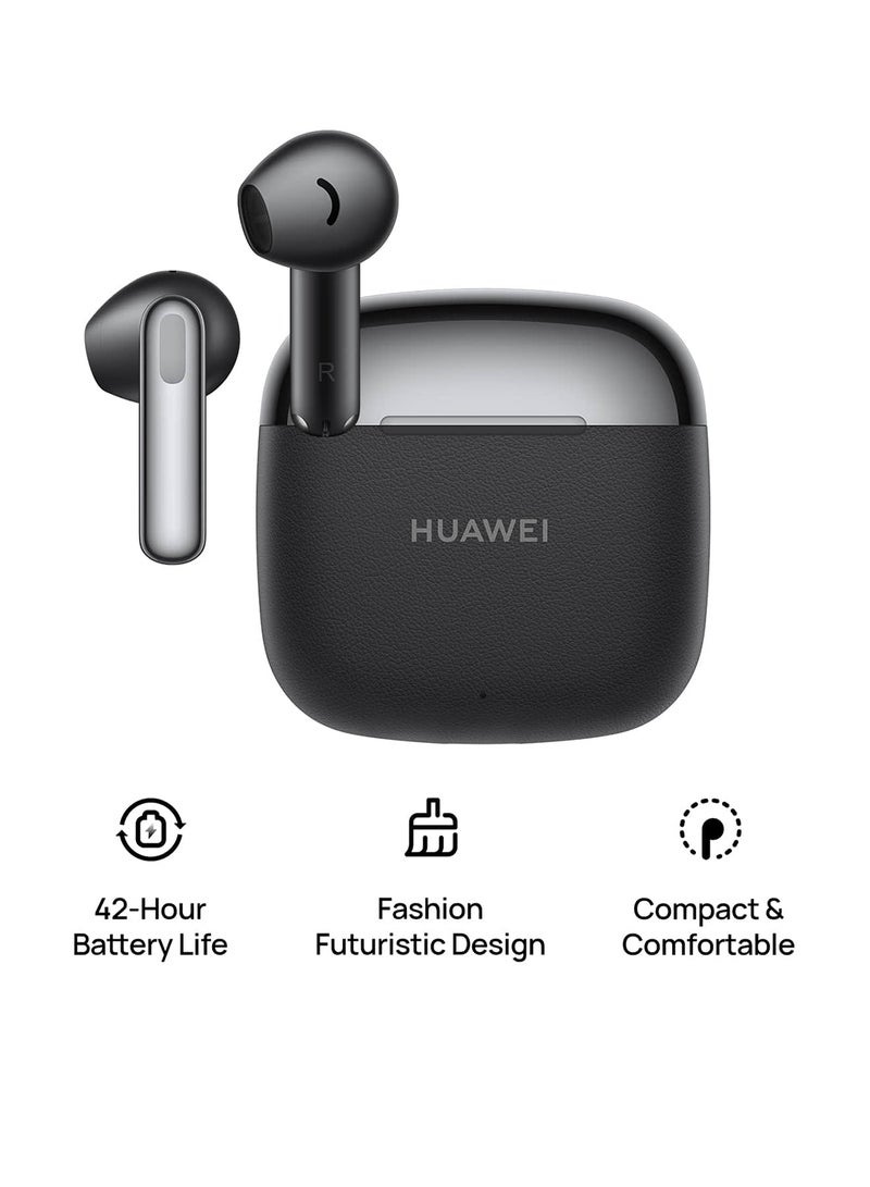 HUAWEI FreeBuds SE 3 Fashion Earbuds, Wireless Bluetooth 5.4 Earphone, 42-Hour Battery Life, Fine-grained Meets Futuristic, 3-Hour Listening on a 10-minute Charge, IP54, iOS & Android Black - Image 1