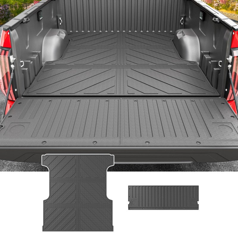 powoq 55FT Truck Bed Mat Compatible with 20222025 Toyota Tundra Bed Liner Cargo Mat Truck Liner TPE Tailgate Protector Replacement for 2022 2023 2024 2025 Toyota Tundra Accessories