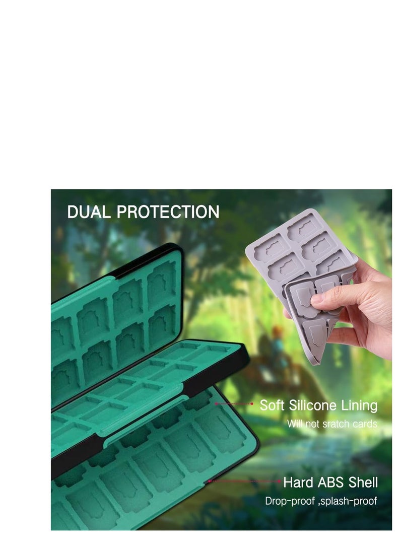 SYOSI - 48 Switch Game Card Case for Nintendo Switch OLED, Switch Lite, Cute 48 Game Holder Cartridge Case for Game Cards and SD Cards, Kawaii Portable Compact Storage Case Box - Image 1