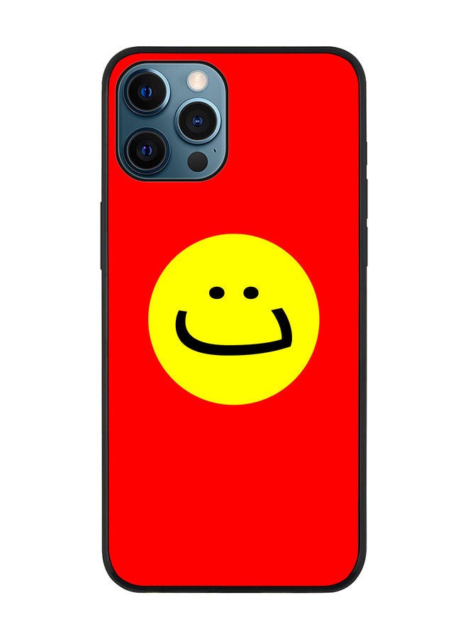 Stylizedd Rugged Black edge case for Apple iPhone 12 Pro Slim fit Soft Case Flexible Rubber Edges Anti Drop TPU Gel Thin Cover - Ta Smile - Image 1