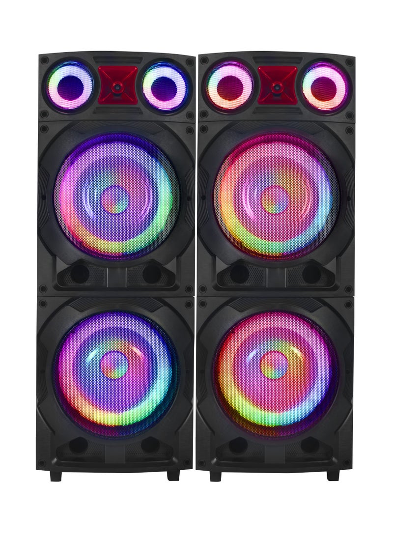 iSONIC مكبر صوت برج مسرح منزلي 2.0 صندوق خشبي مكبر صوت احترافي للحفلات IS481 - Image 4