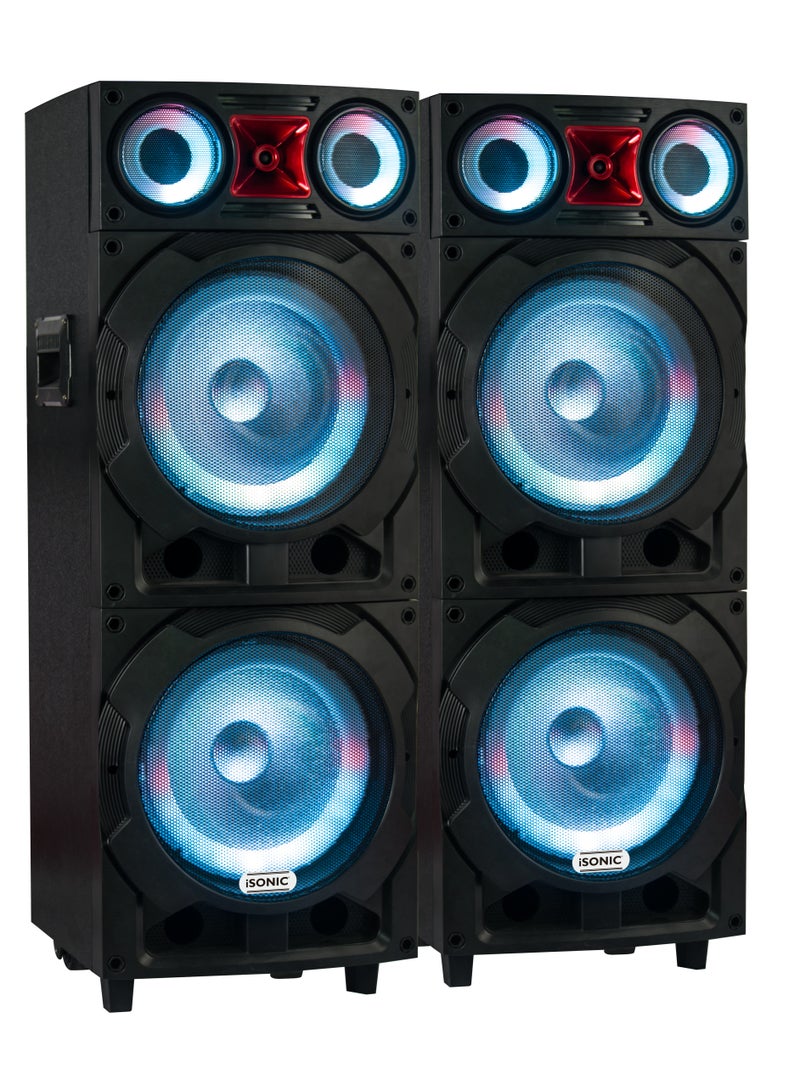 iSONIC مكبر صوت برج مسرح منزلي 2.0 صندوق خشبي مكبر صوت احترافي للحفلات IS481 - Image 3