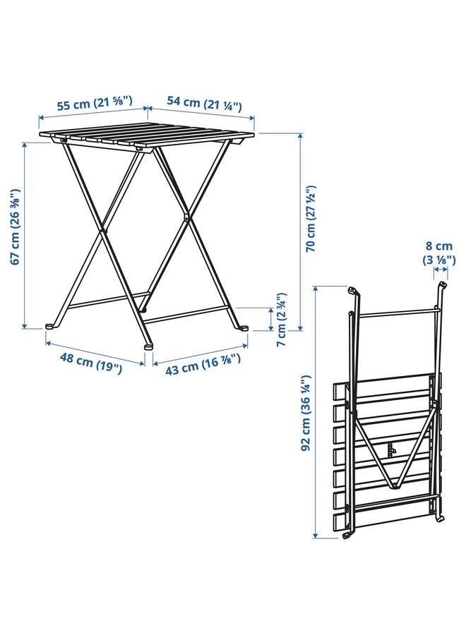 erorex Table+2 Chairs, Outdoor - Image 4