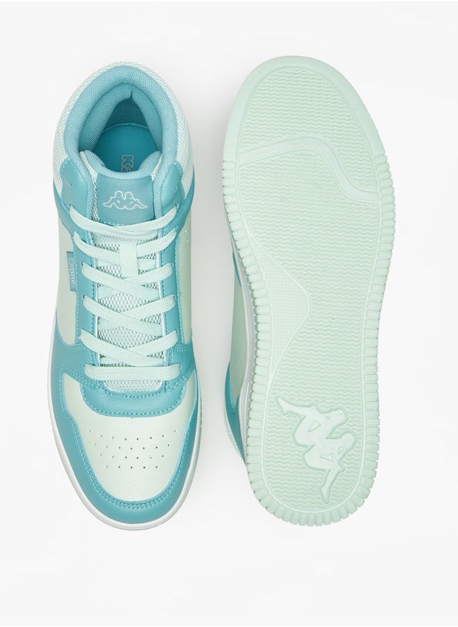 Kappa Women's Colourblock High-Top Sneakers with Lace-Up Closure  - Image 5