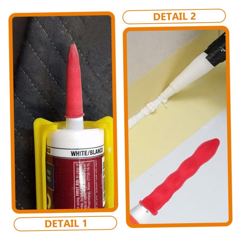 DOITOOL 10pcs Caulk Tube Caps Caulking Tube Covers for Sealant Preservation Easy Use Protective Tips for Caulk Paint and Glue Essential for DIY Projects - Image 3