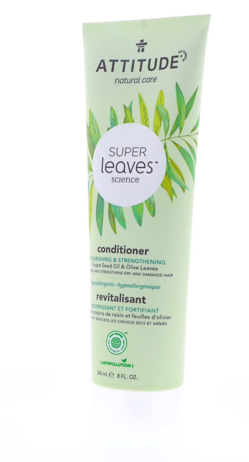Attitude, Super Leaves Science, Natural Conditioner, Nourishing & Strengthening, Grape Seed Oil & Olive Leaves, 8 oz (240 ml) - Image 2