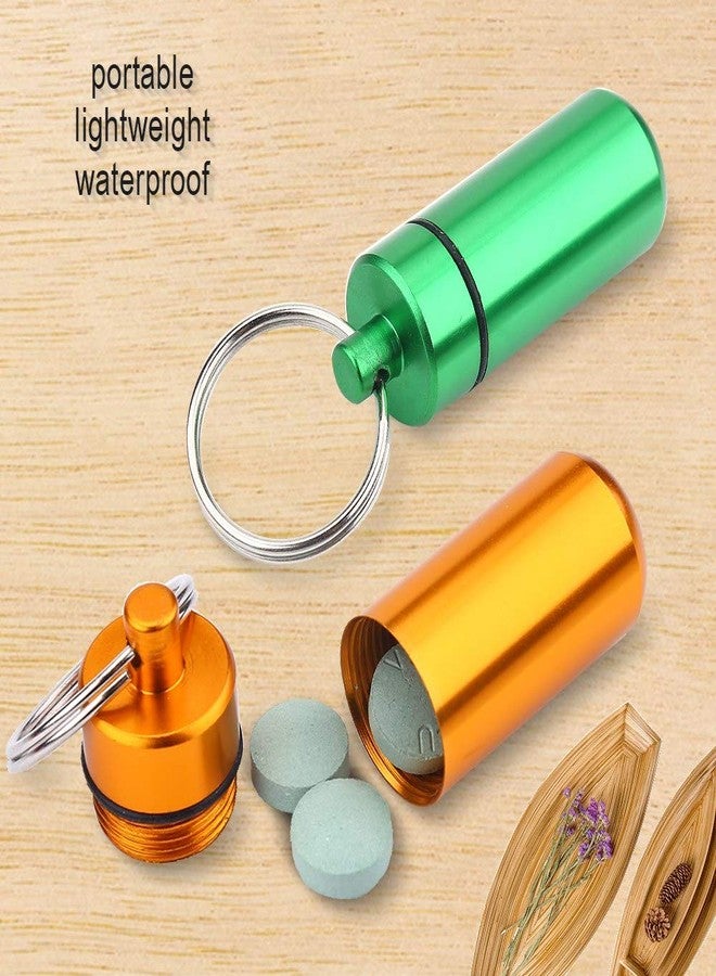 KIKYO Waterproof Aluminum Mini Pill Case Organizer, 9 Compartments, Keychain Pill Box with Outdoor Medicine Holder - Image 5
