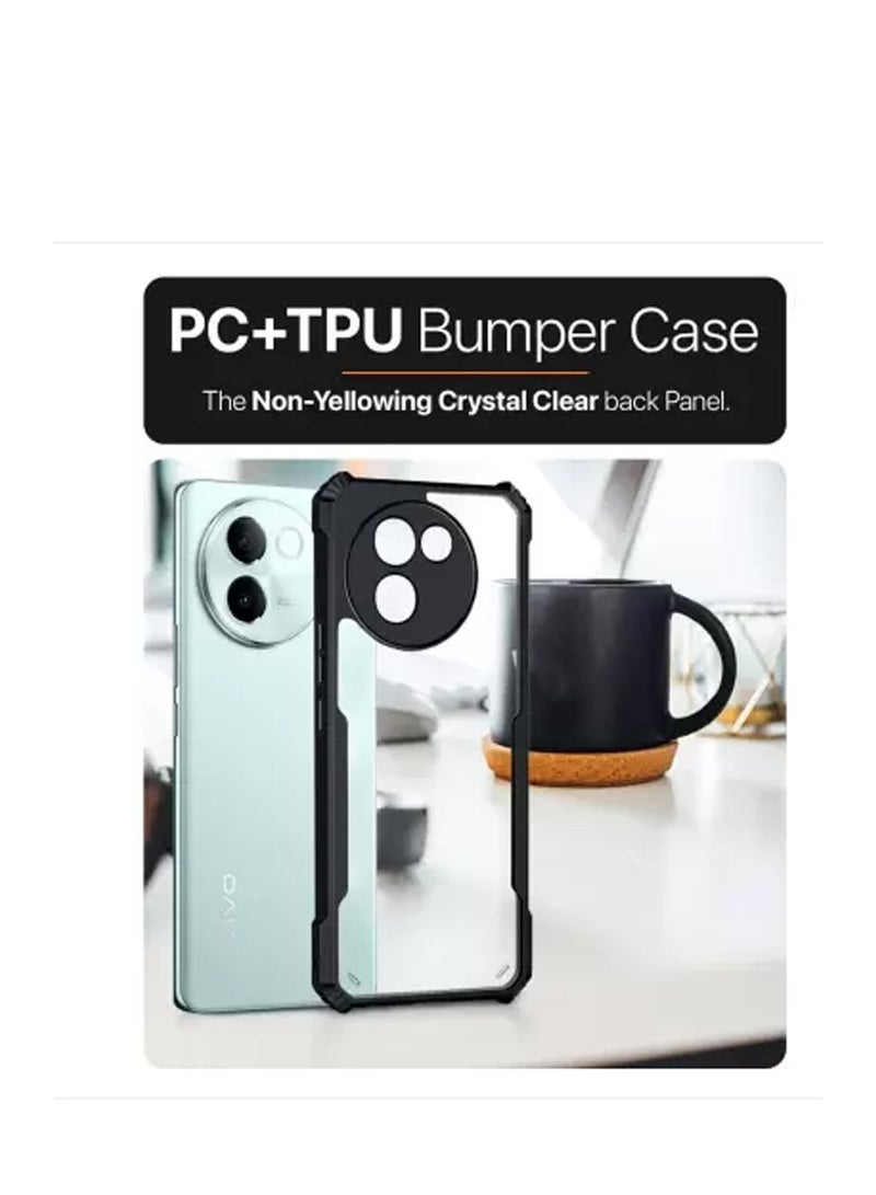 دبليو تيك غطاء حماية نحيف من السيليكون TPU مع مصدات مرتفعة لهاتف Vivo V30e 5G 2024 أسود - Image 5