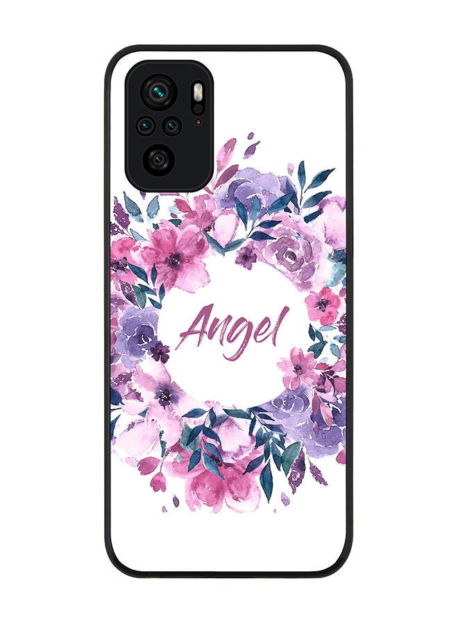 Stylizedd Rugged Black edge case for Redmi Note 10S/Redmi Note 10 4G Slim fit Soft Case Flexible Rubber Edges Anti Drop TPU Gel Thin Cover - Angel - Image 1