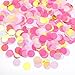 VCOSTORE 1 Inch Tissue Paper Confetti Circles176oz Round Paper Table Confetti Circle Dots Suitable for Birthday Wedding Party Decoration and Baby Shower decorationsPink and Gold5000 Pieces - Image 4