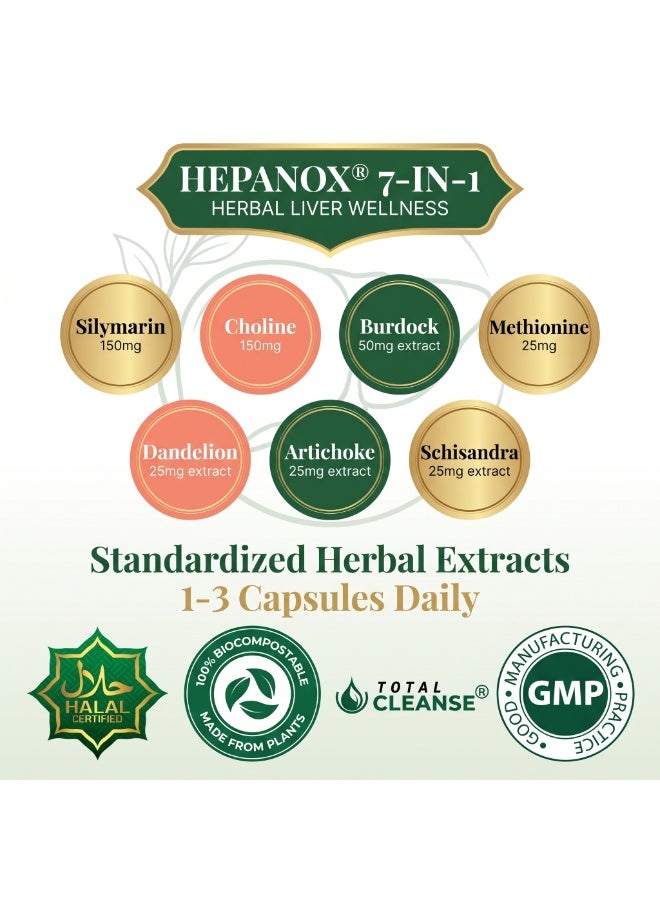 Cosmo Pharm Hepanox Milk Thistle & Choline | Supports Normal Liver Function | 90 Capsules - Image 5