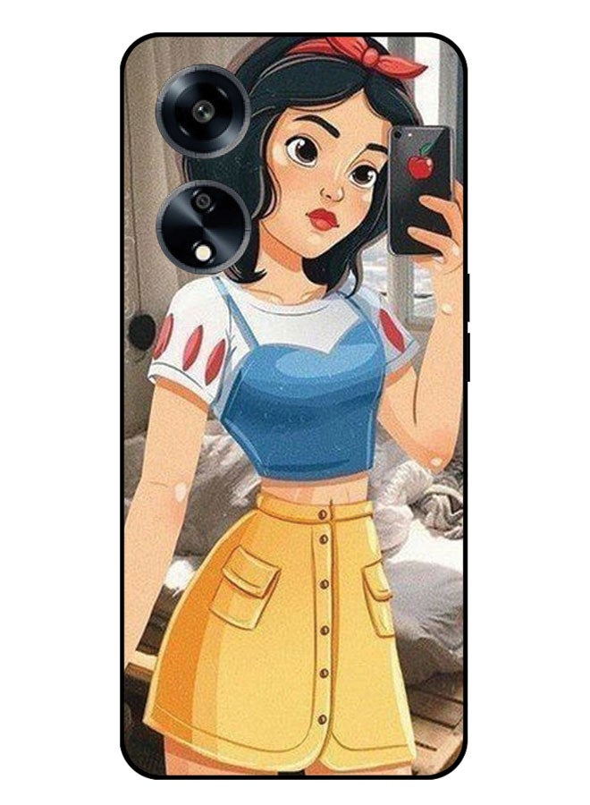 الصيد العين غطاء حماية مطبوع لهاتف Oppo A1 5G - عناصر وردية للبنات - Image 1