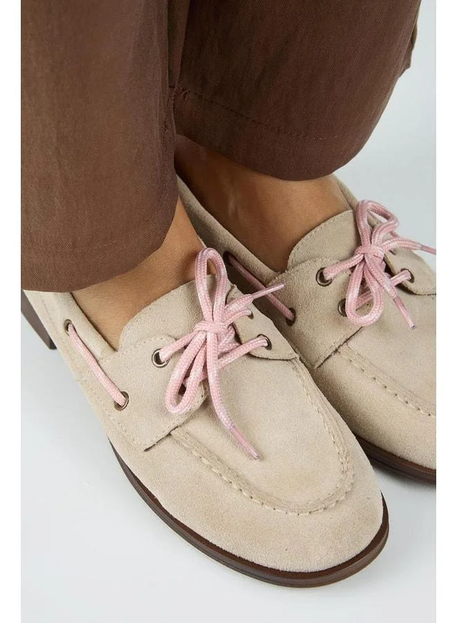 Manijero  Monica Women's Real Leather Colored Laced Beige Shoes. for Women | Best Price UAE