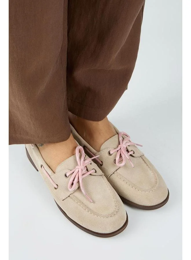Manijero  Monica Women's Real Leather Colored Laced Beige Shoes. for Women | Best Price UAE