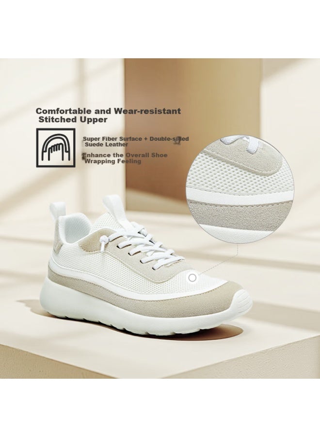 Duozoulu Yunjing Iii Summer New Breathable Mesh Non-Slip Soft-Soled Casual Shoes, Sand Brown/Milk Tea Brown, Size 36