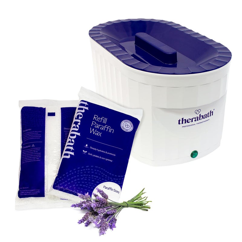 Therabath Professional Thermotherapy Paraffin Bath  Arthritis Treatment Relieves Muscle Stiffness  for Hands Feet Face and Body  6 lbs Lavender Harmony