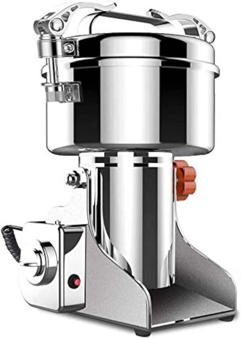 Household Crusher Grains Dry Grinding Machine,Stainless Steel 4000W High Power Spice Mill, 2000G Grinding Broken Powder Machine For Home/Restaurant/Hotel/Chinese Medicine Clinic/Hospit
