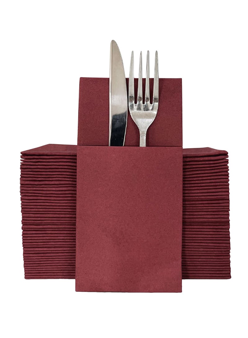 Disposable knife and fork bag restaurant napkin  - Image 1