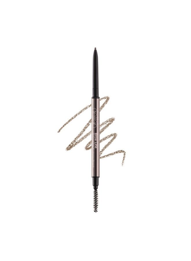 delilah Retractable Eyebrow Pencil With Brush - Shapes And Defines Brows - Creates Natural, Hair-Like Looks - Easy Application - Vegan And Paraben Free - Dermatologically Tested - Ash - 0.002 Oz - Image 1