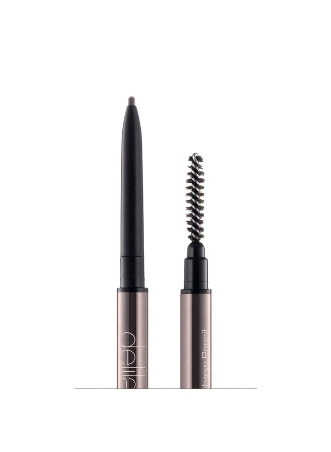 delilah Retractable Eyebrow Pencil With Brush - Shapes And Defines Brows - Creates Natural, Hair-Like Looks - Easy Application - Vegan And Paraben Free - Dermatologically Tested - Ash - 0.002 Oz - Image 4