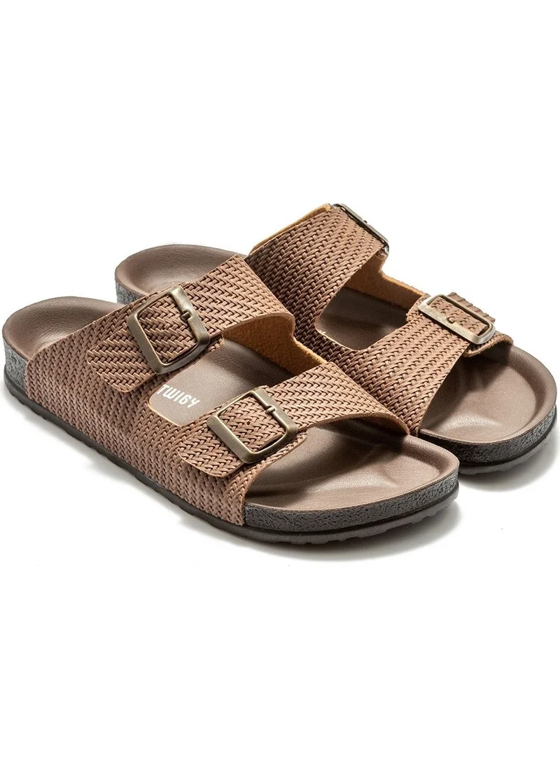 Twigy Toni Knitted Men's Slippers Brown 41/45