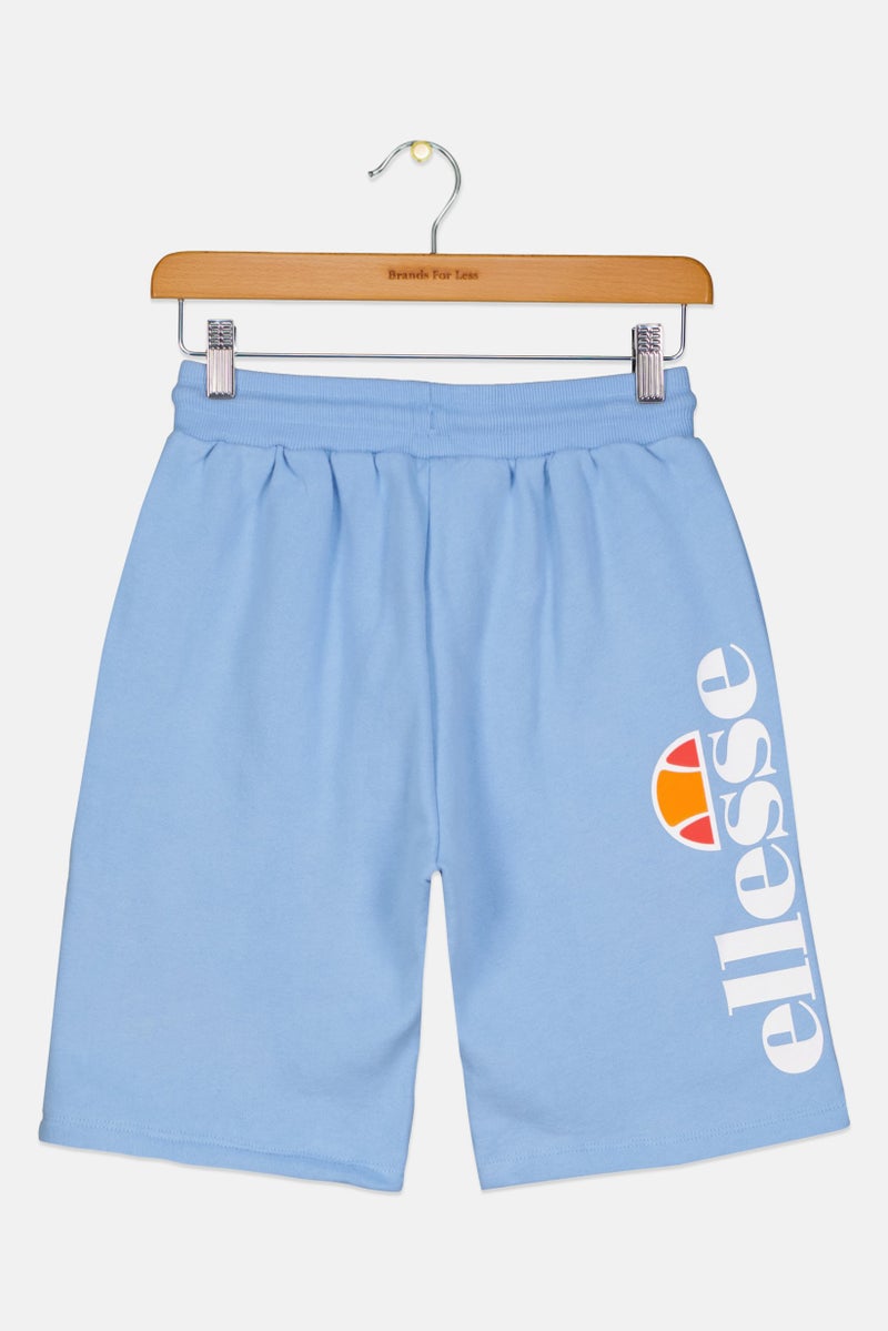 Ellesse Kids Boy Brand Logo Basic Shorts, Light Blue - Image 2
