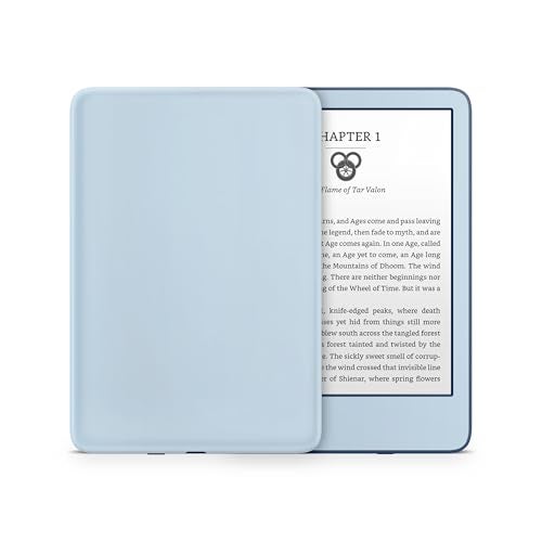 Tacky Design Solid Color Skin for Kindle ColorSoft Skin Wrap 2024 Decal Classic Color Vinyl, Premium 3M Decal Sticker for Full Surface Coverage (Pale Blue, ColorSoft (12th Gen, 2024)) - Image 1