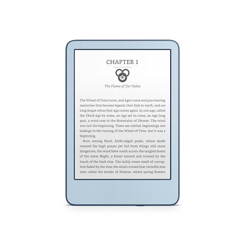 Tacky Design Solid Color Skin for Kindle ColorSoft Skin Wrap 2024 Decal Classic Color Vinyl, Premium 3M Decal Sticker for Full Surface Coverage (Pale Blue, ColorSoft (12th Gen, 2024)) - Image 4