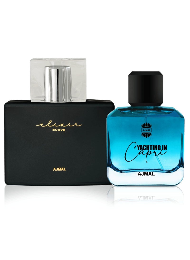 Ajmal - Elixir Suave EDP 100ml & Yachting in Capri - Sophisticated Fragrance Duo - Image 1