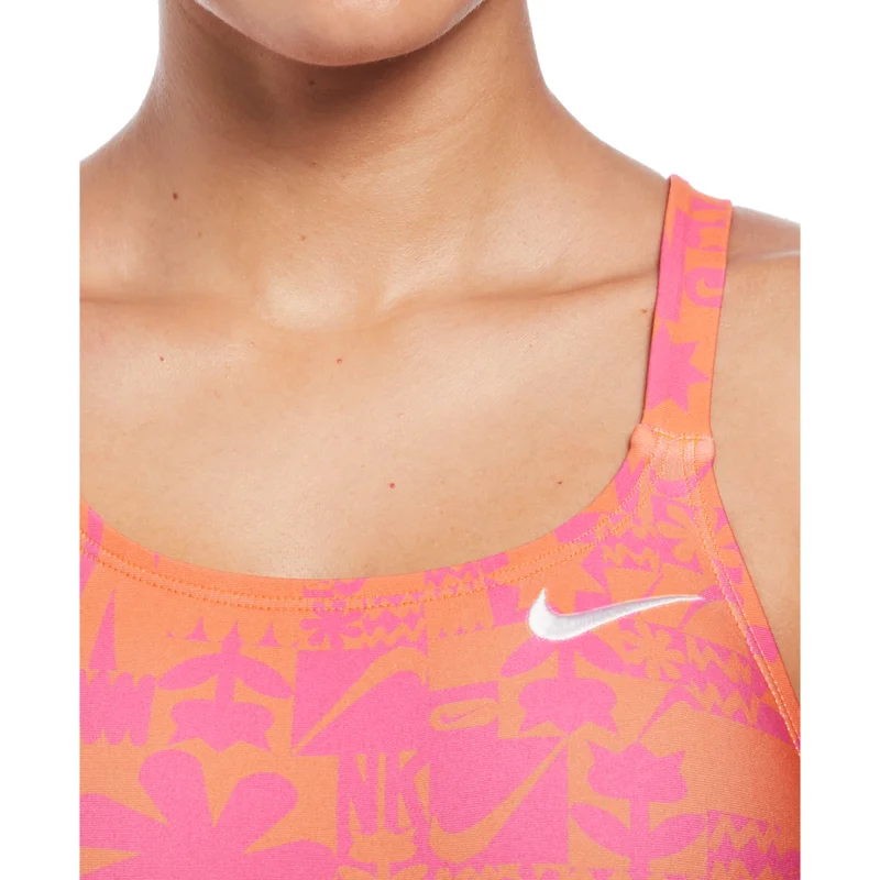 Nike Women's Flower Fast Back One-Piece Swimsuit