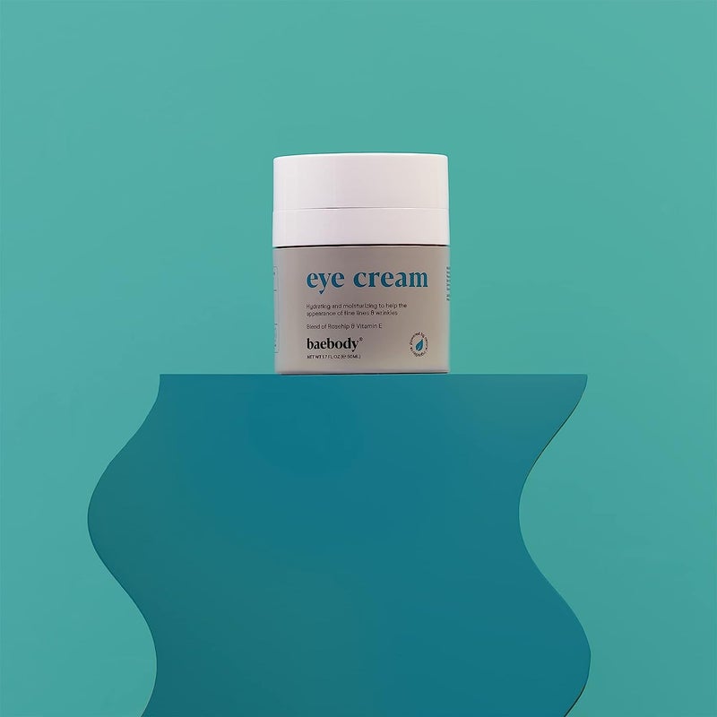 Baebody Made in USA Eye Cream - Anti Aging and Moisturizing Eye Cream for Dark Circles and Wrinkles - With Rosehip and Vitamin E (1.7 fl oz/50 ml) - Image 3