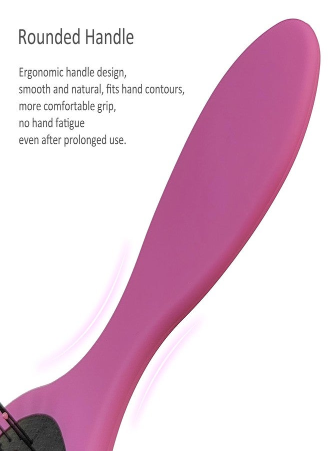 Jaasuee Hair Brush Set - Pink and Purple, Ultra-soft Bristles, Effortlessly Detangles All Hair Types for Men, Women, Wet and Dry Hair, 2-Pack - Image 4