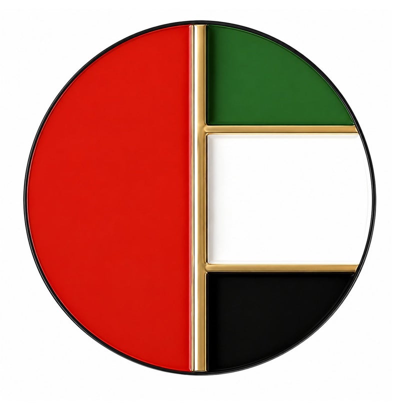 Yuwell 1 Piece UAE National Day Flag Badge Premium Metal Enamel Lapel Pin with Butterfly Clutch, Rectangle UAE Flag Brooch Emblem, Durable Magnetic Pin for Clothing, Gifts, Collectors & Party Decorations - Image 1