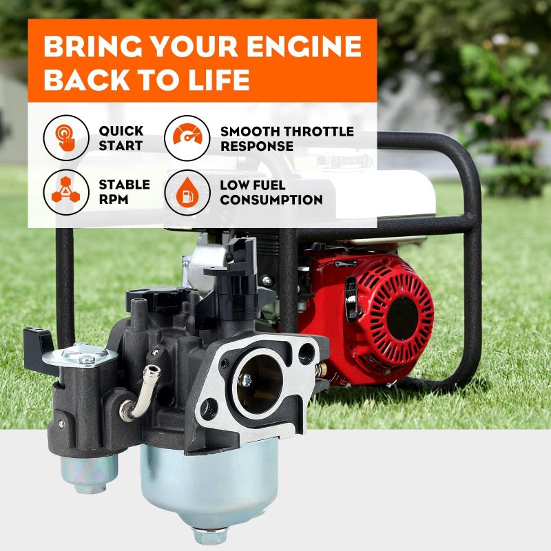 Hipa كربوراتور هيبا gx160 لهوندا gx200 مجموعة إعادة بناء كربوراتور بريداتور 212cc كرب 5.5HP 6.5HP 196cc 163cc محرك OHV 69730 60363 69727 غسالة ضغط كولمان CT200U دراجة صغيرة 16100-ZH8-W61 - Image 3