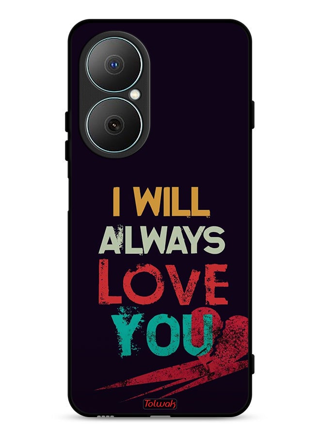 Tolwak Huawei Nova Y73 Protective Case Cover I Will Always Love You