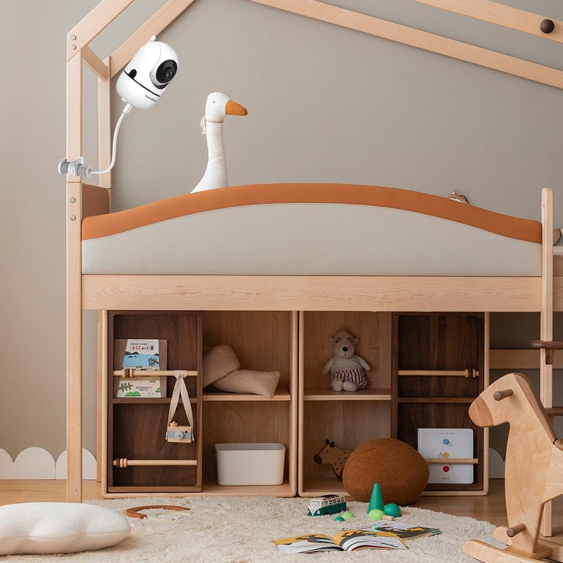 HelloBaby Monitor Clip Mount for HB6550/ HB6560/ HB65/ HB66/ HB6351/ HB40/ HB6339/ HB6336/HB6081, Flexible Crib Clamp Mount Long Gooseneck Arm, Indoor Without Tools or Wall Damage - Image 3