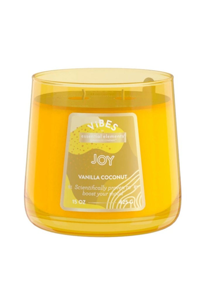 Essential Elements Vibes Joy Vanilla Coconut Scented Jar Candle - pzsku/Z5BAAE2B84626030210FDZ/45/_/1736505610/60c2f52c-b010-41a9-9add-4d4484015de3