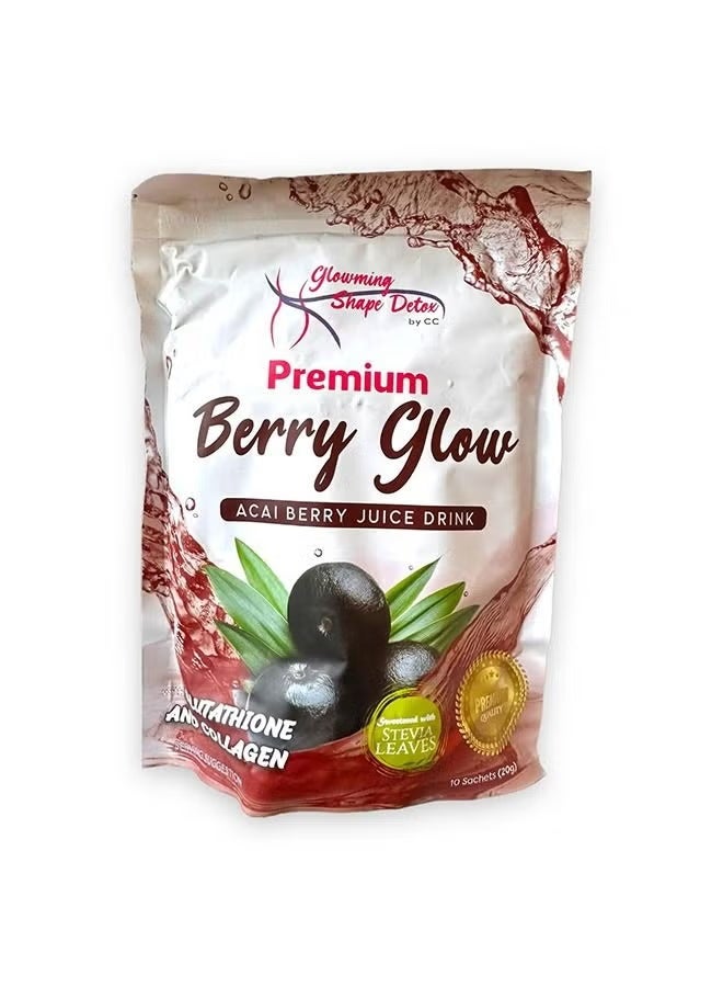 Cc Glowing Shape Detox by CC Premium Berry Glow Drink 10 x 20g‏ ‏ - Image 2