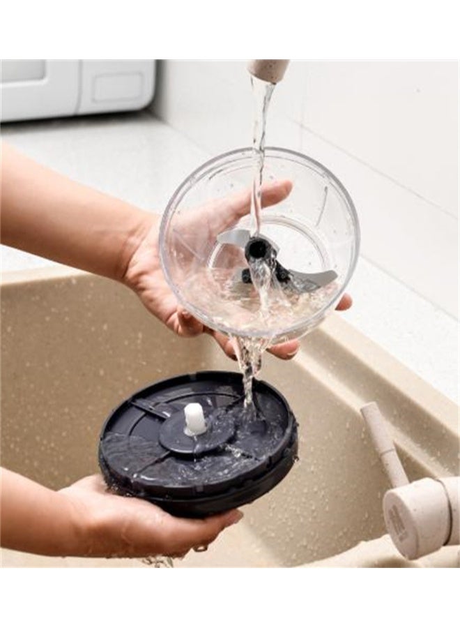 HOMESTAR Large Capacity Manual Chopper 1000ml, Portable Hand Pull String Cutter for Garlic, Onion, Vegetables, Simple operation, Easy to clean - Image 5