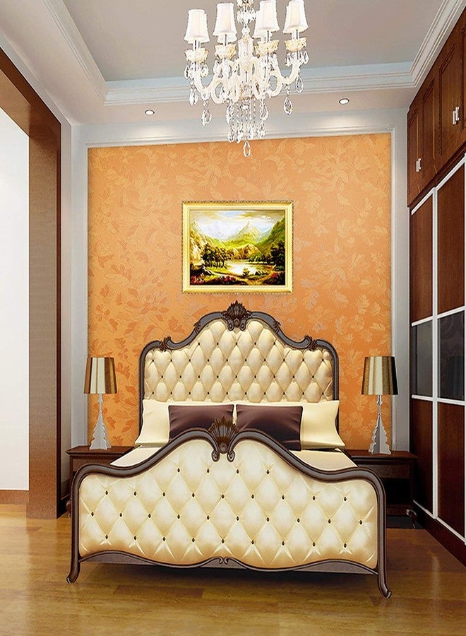 HOMEMATES Self-Adhesive Wallpaper Waterproof Old Furniture Vinyl Stickers Wooden Door Wardrobe Desktop PVC Wall Papers 45 X 304 CM (Rich Golden Wallpaper) - Image 4